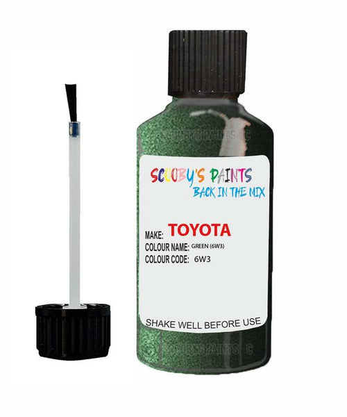 toyota corolla green code 6w3 touch up paint 2012 2016 Scratch Stone Chip Repair 