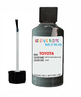 toyota auris greyish dark green code 6u9 touch up paint 2006 2008 Scratch Stone Chip Repair 