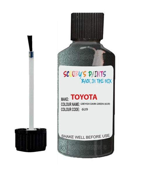 toyota corolla greyish dark green code 6u9 touch up paint 2006 2008 Scratch Stone Chip Repair 