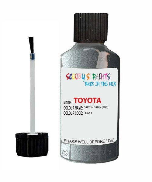 toyota carina greyish green code 6m3 touch up paint 1991 2005 Scratch Stone Chip Repair 
