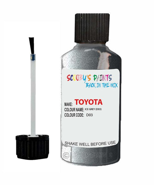 toyota supra ice grey code d03 touch up paint 2019 2020 Scratch Stone Chip Repair 