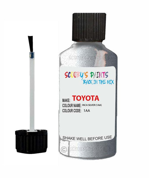 toyota corolla inca silver code 1aa touch up paint 1993 2000 Scratch Stone Chip Repair 