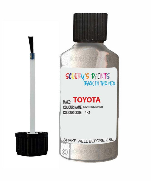 toyota corolla light beige code 4k1 touch up paint 1990 1997 Scratch Stone Chip Repair 