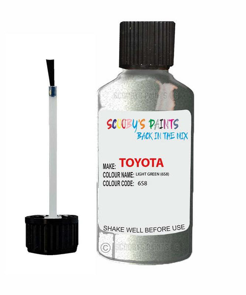 toyota hiace van light green code 6s8 touch up paint 2001 2008 Scratch Stone Chip Repair 