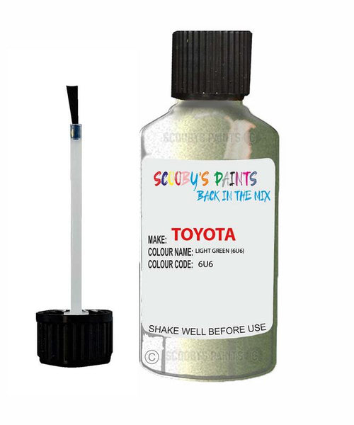 toyota camry hybrid light green code 6u6 touch up paint 2006 2018 Scratch Stone Chip Repair 