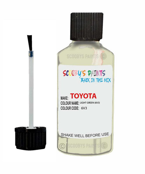 toyota aygo light green code 6v3 touch up paint 2008 2008 Scratch Stone Chip Repair 