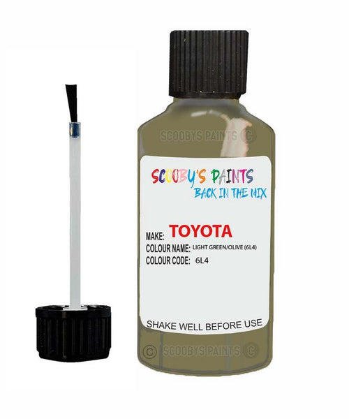 toyota land cruiser light green olive code 6l4 touch up paint 1990 1993 Scratch Stone Chip Repair 