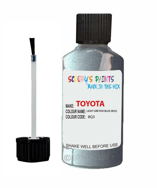 toyota corolla light greyish blue code 8q3 touch up paint 2001 2018 Scratch Stone Chip Repair 