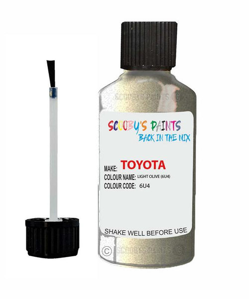 toyota yaris light olive code 6u4 touch up paint 2005 2008 Scratch Stone Chip Repair 