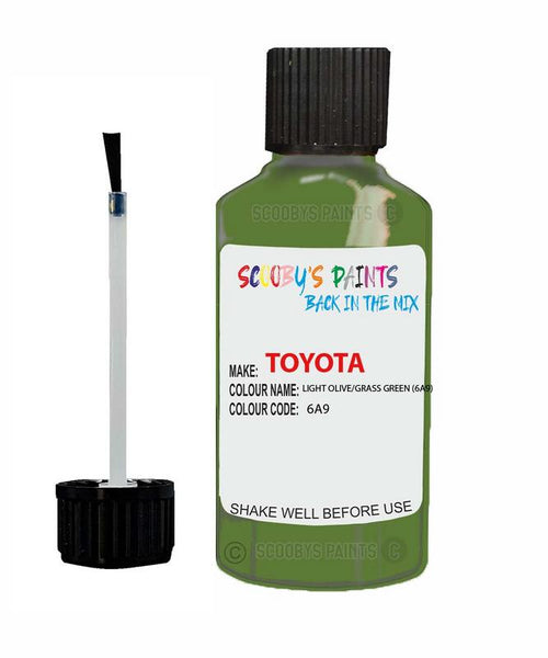 toyota hiace van light olive grass green code 6a9 touch up paint 1990 1995 Scratch Stone Chip Repair 