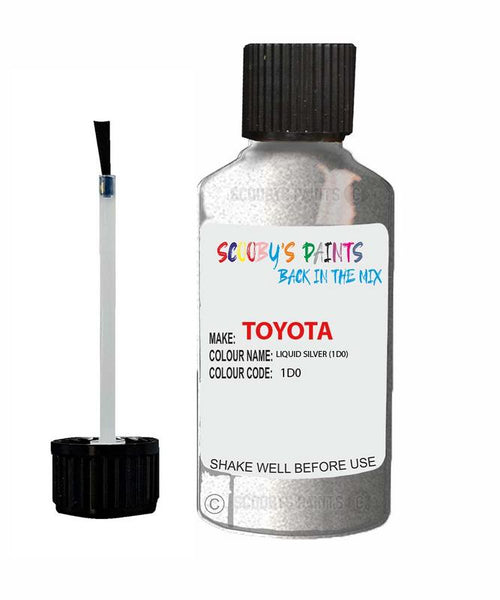 toyota camry liquid silver code 1d0 touch up paint 1999 2010 Scratch Stone Chip Repair 