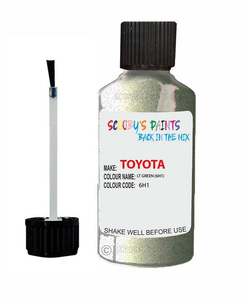 toyota camry lt green code 6h1 touch up paint 1990 1992 Scratch Stone Chip Repair 