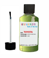 toyota yaris luminous green code 6w5 touch up paint 2013 2014 Scratch Stone Chip Repair 