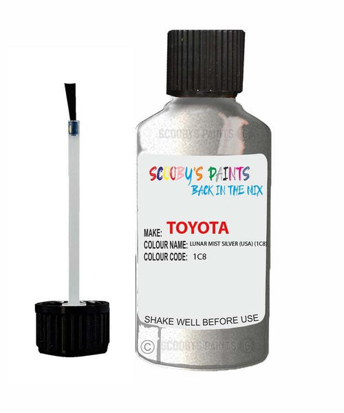 toyota corolla lunar mist silver usa code 1c8 touch up paint 1999 2008 Scratch Stone Chip Repair 