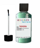 toyota paseo meadow green code 6p6 touch up paint 1996 2003 Scratch Stone Chip Repair 