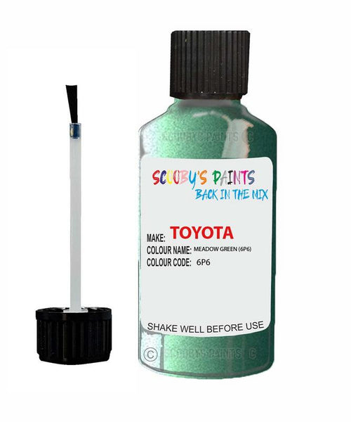 toyota paseo meadow green code 6p6 touch up paint 1996 2003 Scratch Stone Chip Repair 