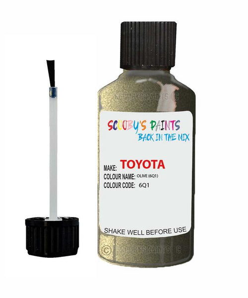 toyota land cruiser olive code 6q1 touch up paint 1996 2002 Scratch Stone Chip Repair 