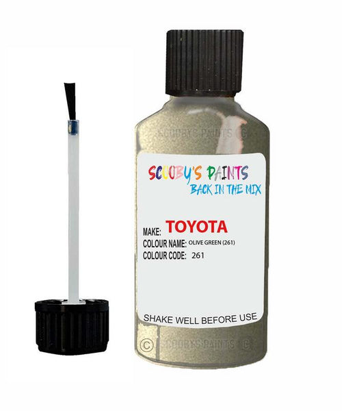 toyota corolla olive green code 261 touch up paint 2002 2005 Scratch Stone Chip Repair 