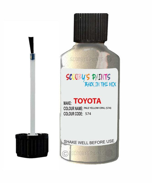toyota corolla pale yellow opal code 574 touch up paint 1992 2002 Scratch Stone Chip Repair 
