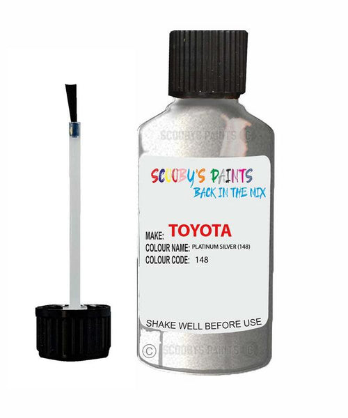 toyota starlet platinum silver code 148 touch up paint 1990 1992 Scratch Stone Chip Repair 