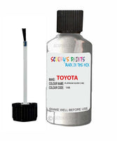 toyota corolla platinum silver code 148 touch up paint 1990 1992 Scratch Stone Chip Repair 