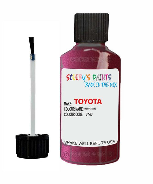 toyota avensis red code 3m3 touch up paint 1997 2000 Scratch Stone Chip Repair 