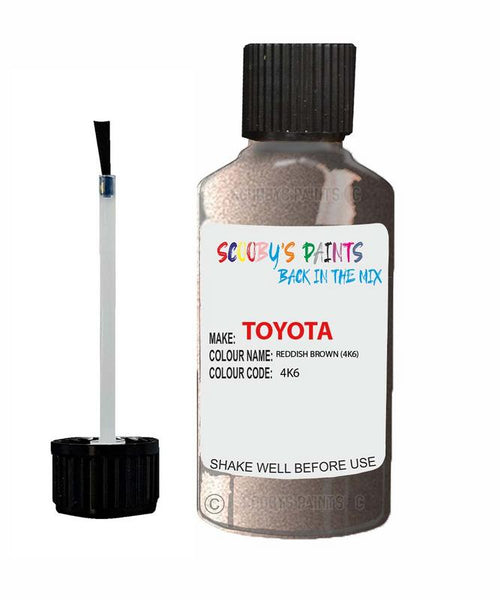 toyota hiace van reddish brown code 4k6 touch up paint 1990 1997 Scratch Stone Chip Repair 