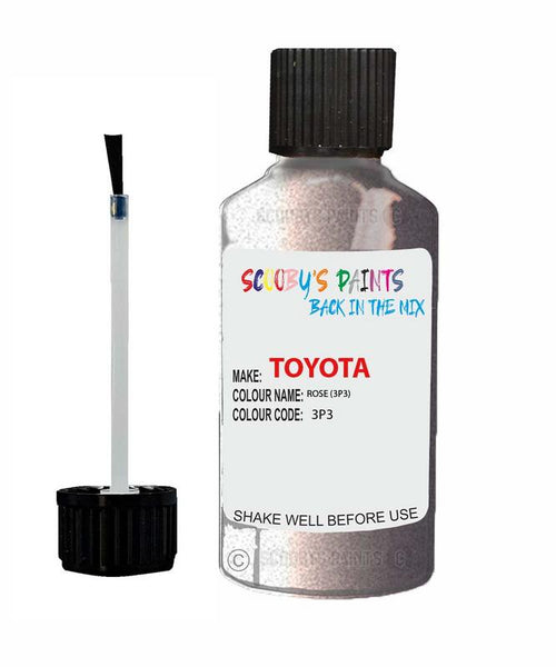 toyota yaris rose code 3p3 touch up paint 2001 2013 Scratch Stone Chip Repair 