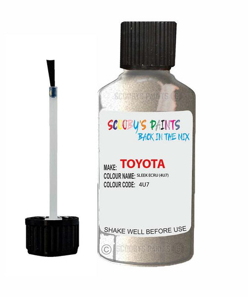 toyota prius sleek ecru code 4u7 touch up paint 2009 2016 Scratch Stone Chip Repair 