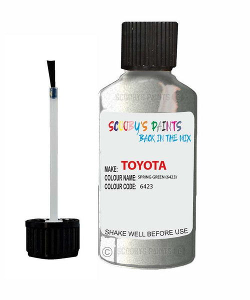 toyota corolla spring green code 6423 touch up paint 1997 1997 Scratch Stone Chip Repair 