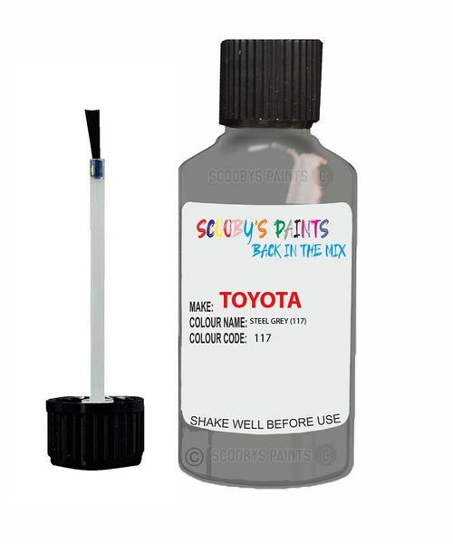 toyota corolla steel grey code 117 touch up paint 1990 1994 Scratch Stone Chip Repair 