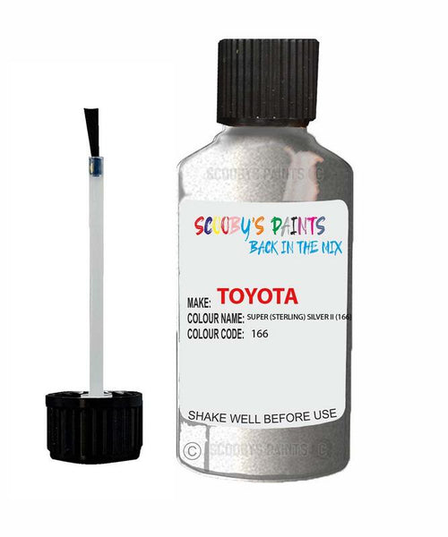 toyota mr2 super sterling silver ii code 166 touch up paint 1990 1991 Scratch Stone Chip Repair 