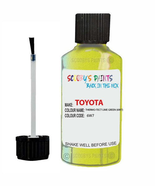 toyota prius thermo tect lime green code 6w7 touch up paint 2015 2019 Scratch Stone Chip Repair 