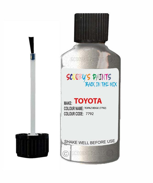 toyota corolla topaz beige code 7792 touch up paint 1997 2001 Scratch Stone Chip Repair 