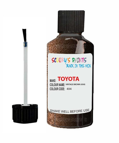 toyota land cruiser vintage brown code 4x4 touch up paint 2015 2020 Scratch Stone Chip Repair 