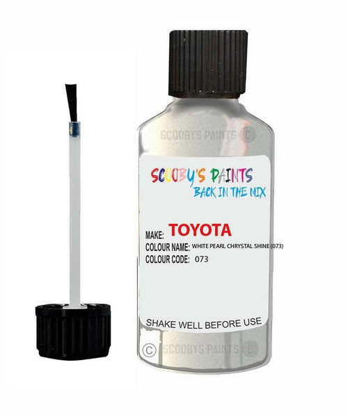 toyota corolla white pearl chrystal shine code 73 touch up paint 2004 2007 Scratch Stone Chip Repair 