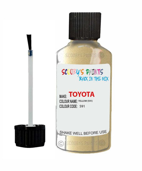 toyota liteace yellow code 591 touch up paint 2001 2002 Scratch Stone Chip Repair 