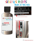 toyota corolla angora beige code location sticker 4p9 touch up paint 1998 2019