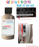toyota camry camel beige code location sticker 4d3 touch up paint 1990 2003