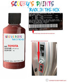 toyota corolla coral reef code location sticker 3l6 touch up paint 1997 2000