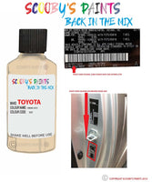 toyota celica creme code location sticker 557 touch up paint 1990 2006