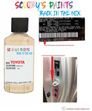 toyota camry creme code location sticker 557 touch up paint 1990 2006
