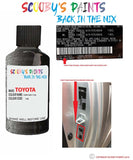 toyota corolla dark gray code location sticker 136 touch up paint 1990 1991