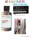 toyota corolla gray opal code location sticker 1c2 touch up paint 1998 2002