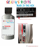 toyota land cruiser grey code location sticker 1g6 touch up paint 2008 2019