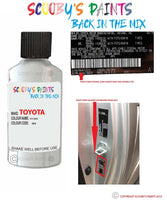 toyota rav4 ice code location sticker 64 touch up paint 1994 2011