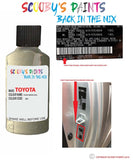 toyota corolla olive green code location sticker 261 touch up paint 2002 2005