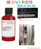 toyota celica super red ii code location sticker 300000 touch up paint 1990 2018