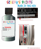 toyota corolla turquoise code location sticker 775 touch up paint 2004 2008