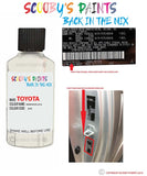 toyota land cruiser warm white code location sticker a7x touch up paint 1996 2019